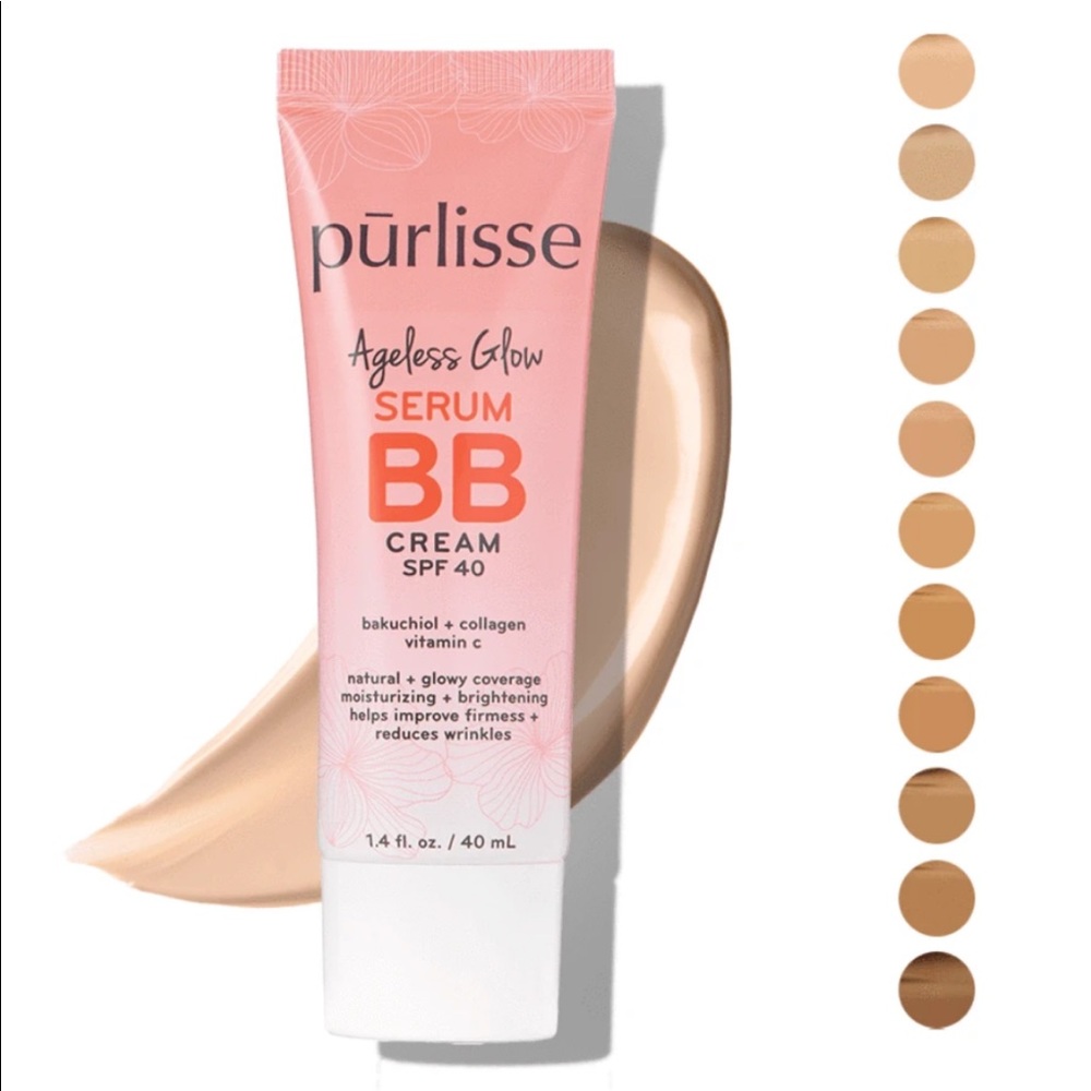 Purlisse Ageless Glow Serum BB Cream SPF 40 NEW